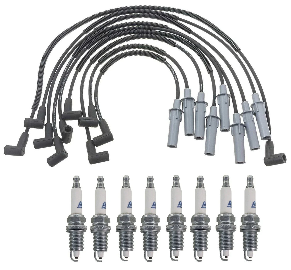 Set of 8 Rapidfire ACDelco Spark Plugs & Ignition Wire Set for Dodge Dakota