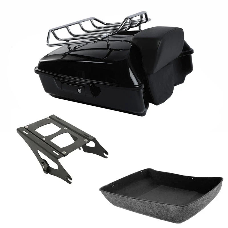 Chopped Trunk Backrest Mount Rack for Harley Street Electra Glide (2014–2026)