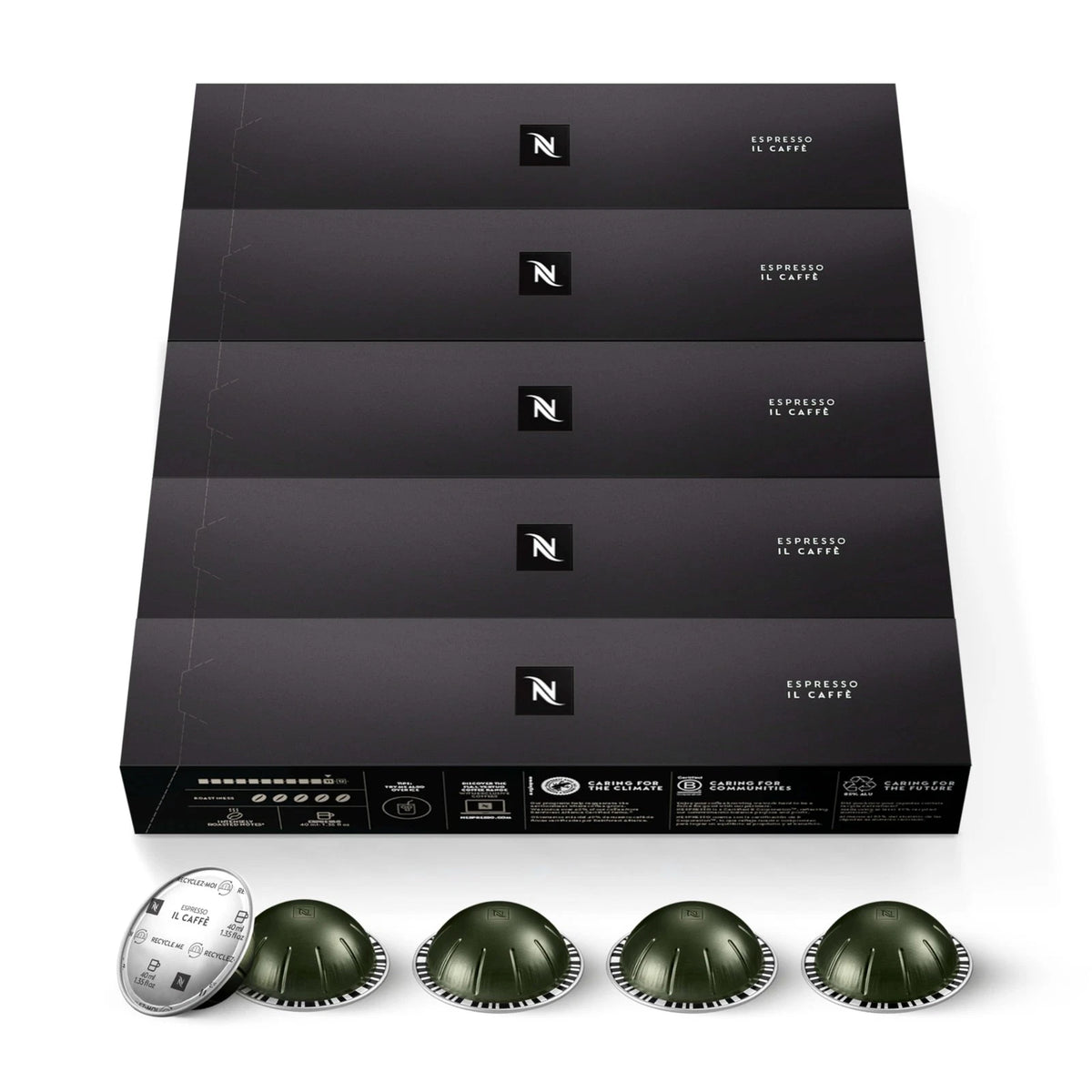 50-Count Nespresso Vertuo Espresso Pods - Il Caffe (Brews 1.35 oz)