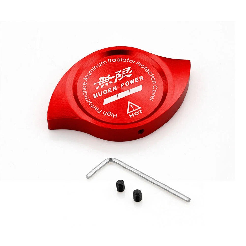 Mugen Engine Oil Filler Cap, Radiator Cap & Battery Tie Down for Honda Civic