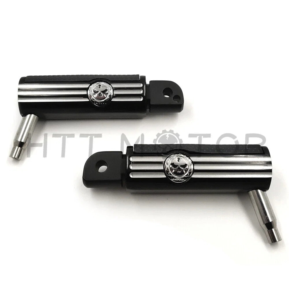 Defiance Footpegs for Harley Davidson Softail Fat Boy (2018–Present) Black Anodized