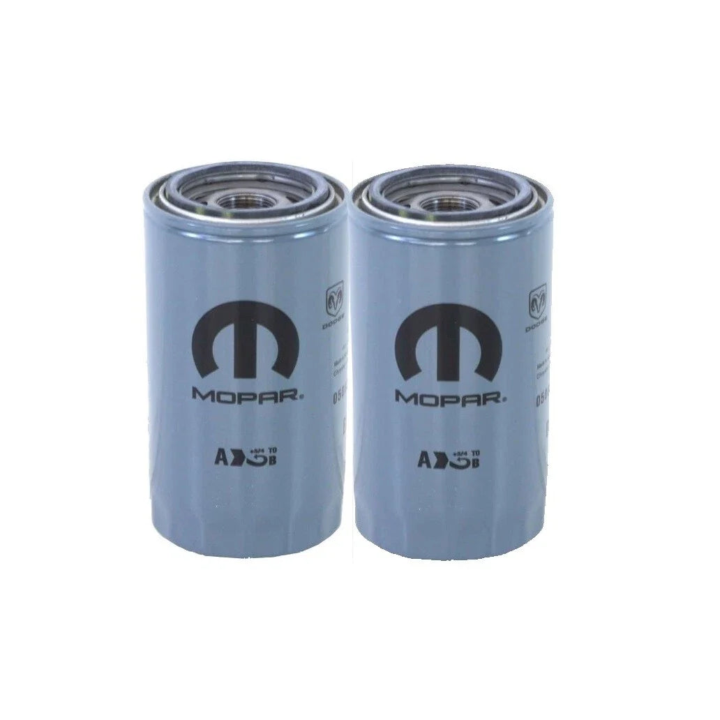 Set of 2 Engine Oil Filters for Dodge Ram Diesel (EOBD)