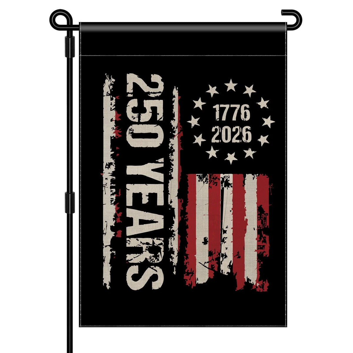 250th Anniversary Garden Flag for USA (1776–2026) 12x18 inches