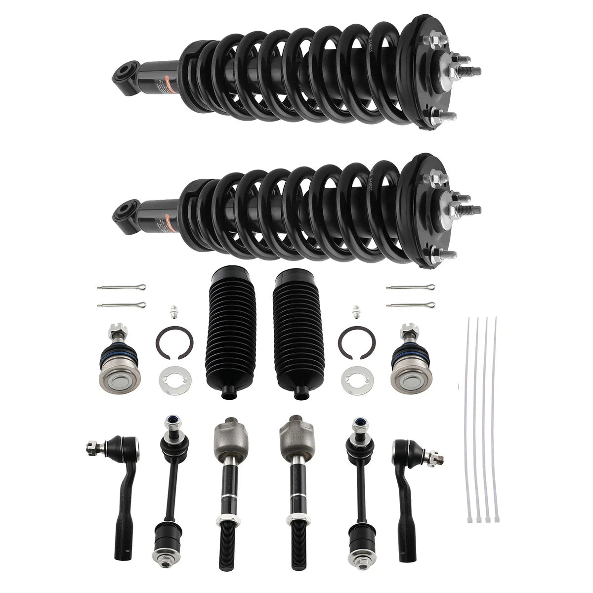 Set of 12 Front Struts Sway Bar Tie Rod Assembly Kit for Toyota Sequoia (2003–2007)