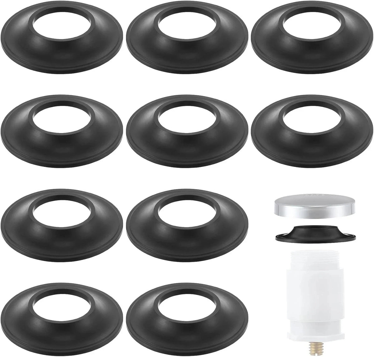 10 Pack Tub Stopper Gasket for Tub Drain Assemblies