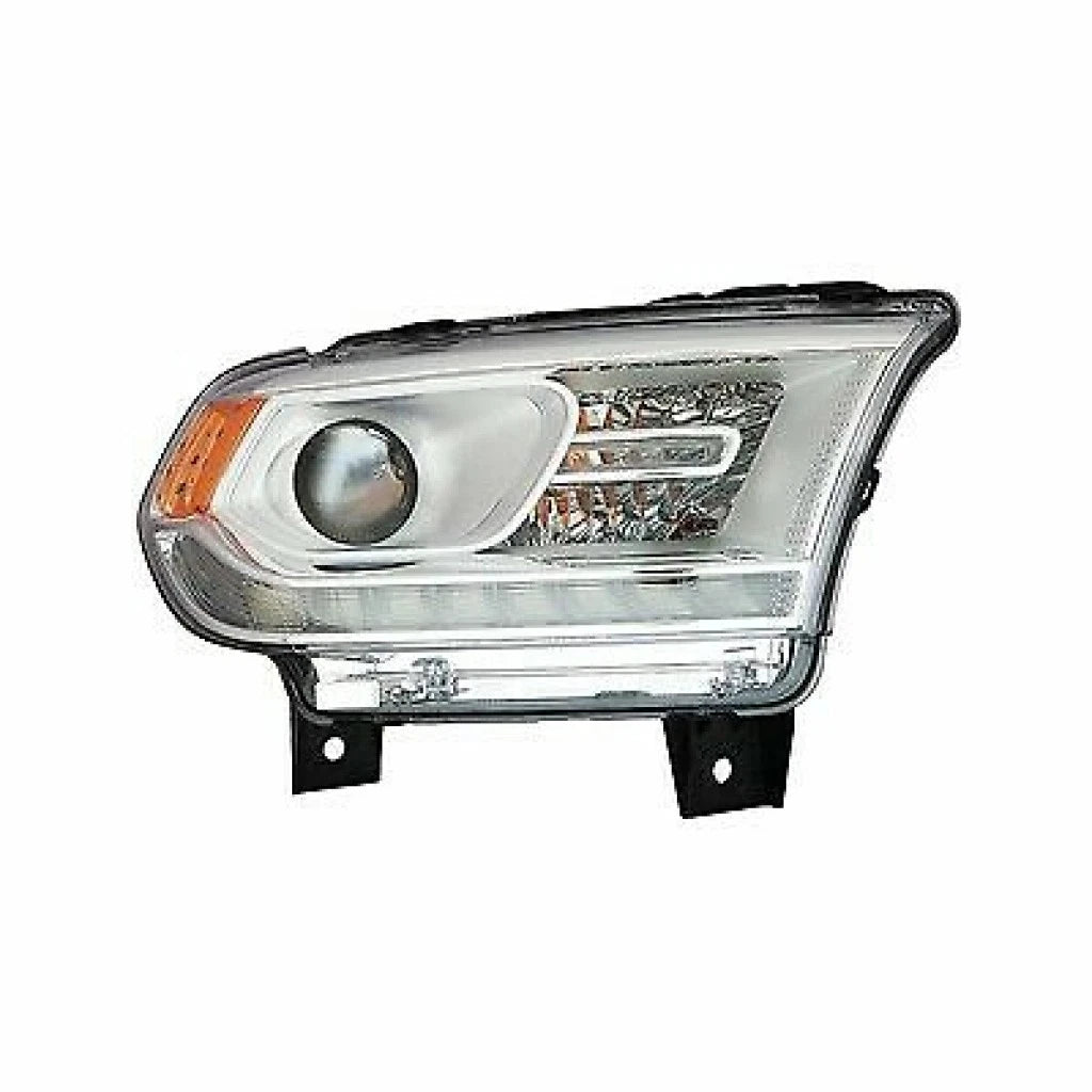 Headlight Assembly for Dodge Durango (2014–2020) - Chrome Halogen, LLX-CH2503306C-CL360A70, CH2503306