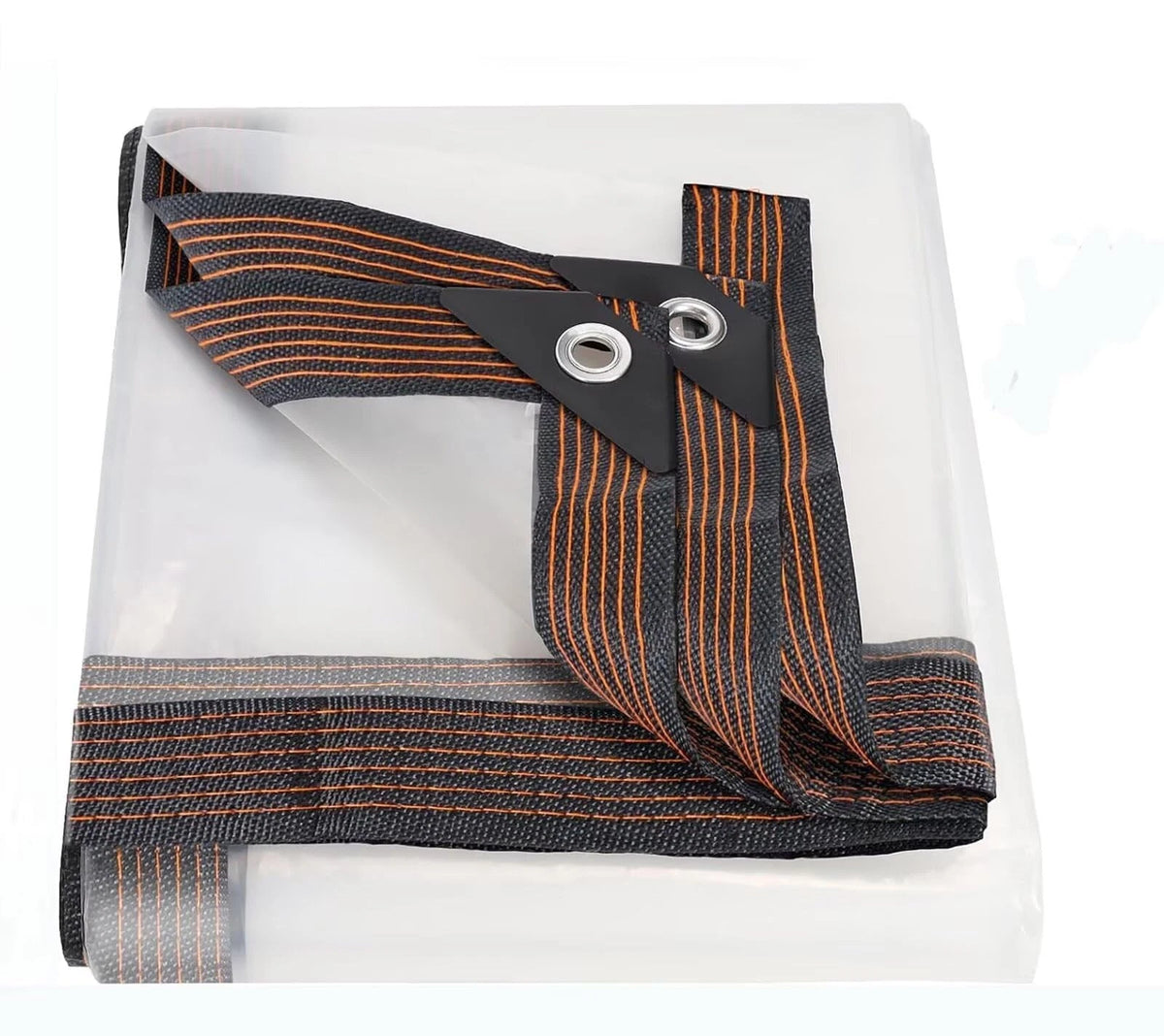 4.7Mil Waterproof Clear Tarp with Grommets for Various Uses (10x10ft)