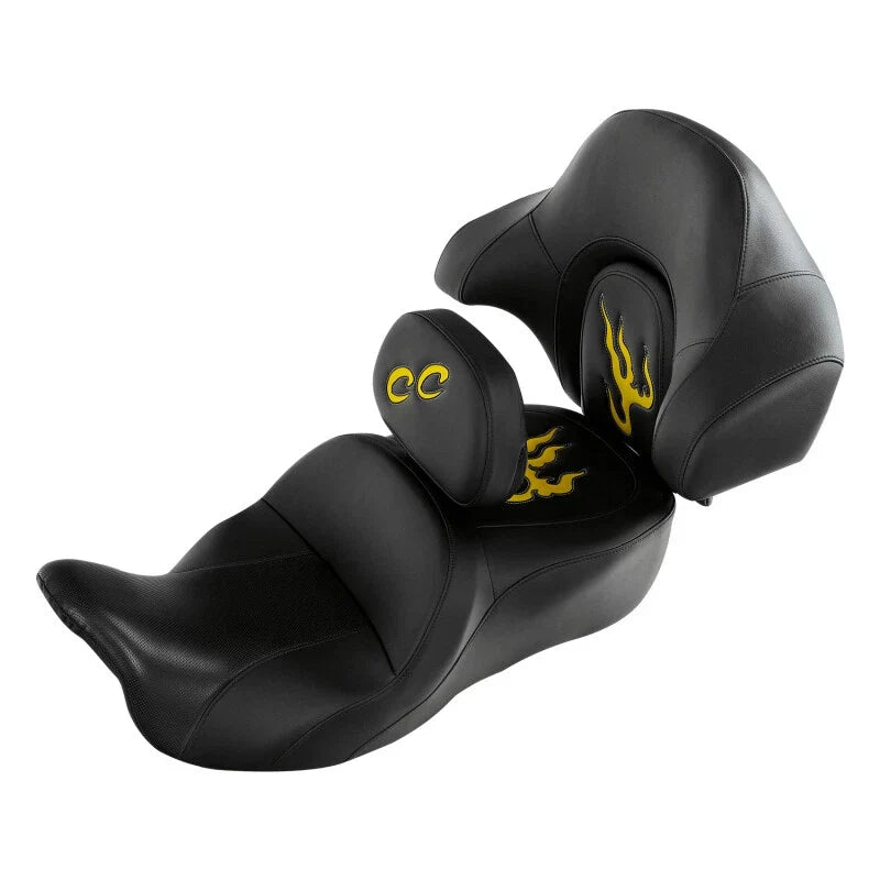 Driver Passenger Seat & Backrests for Harley Touring CVO Road Glide (2014–2023)