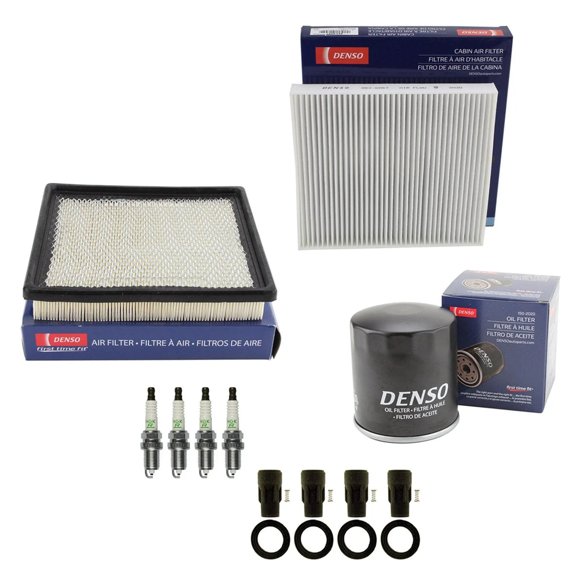 Tune Up Kit with 4 NGK Spark Plugs & Boots for Dodge Avenger Sebring (2008–2010)