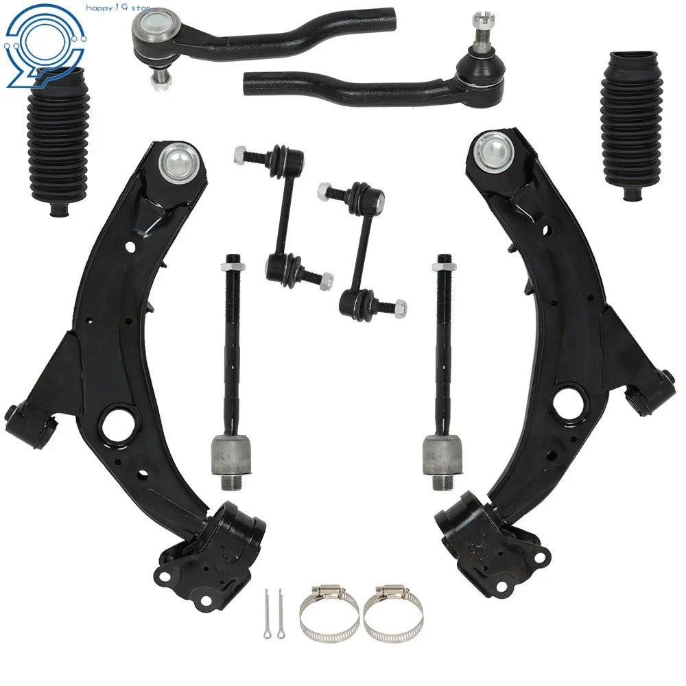 10X Front Lower Control Arm Tie Rod Sway Bar Link for Ford Edge Lincoln MKX (2007–2014)