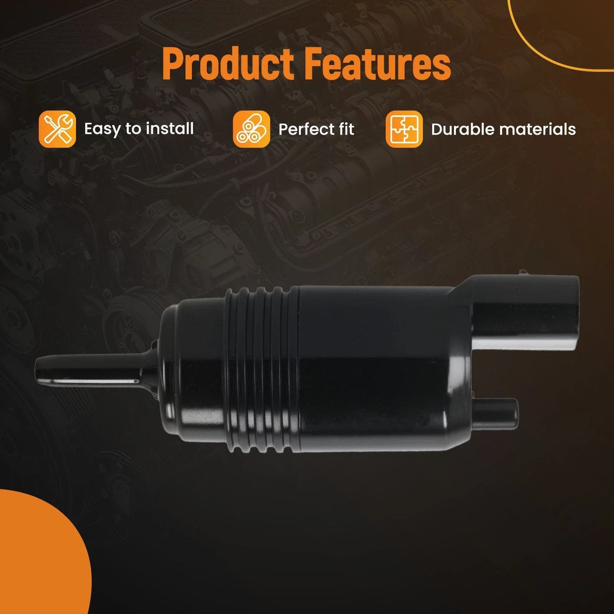 Windshield Washer Pump for Cadillac XT5 (2017–2019)