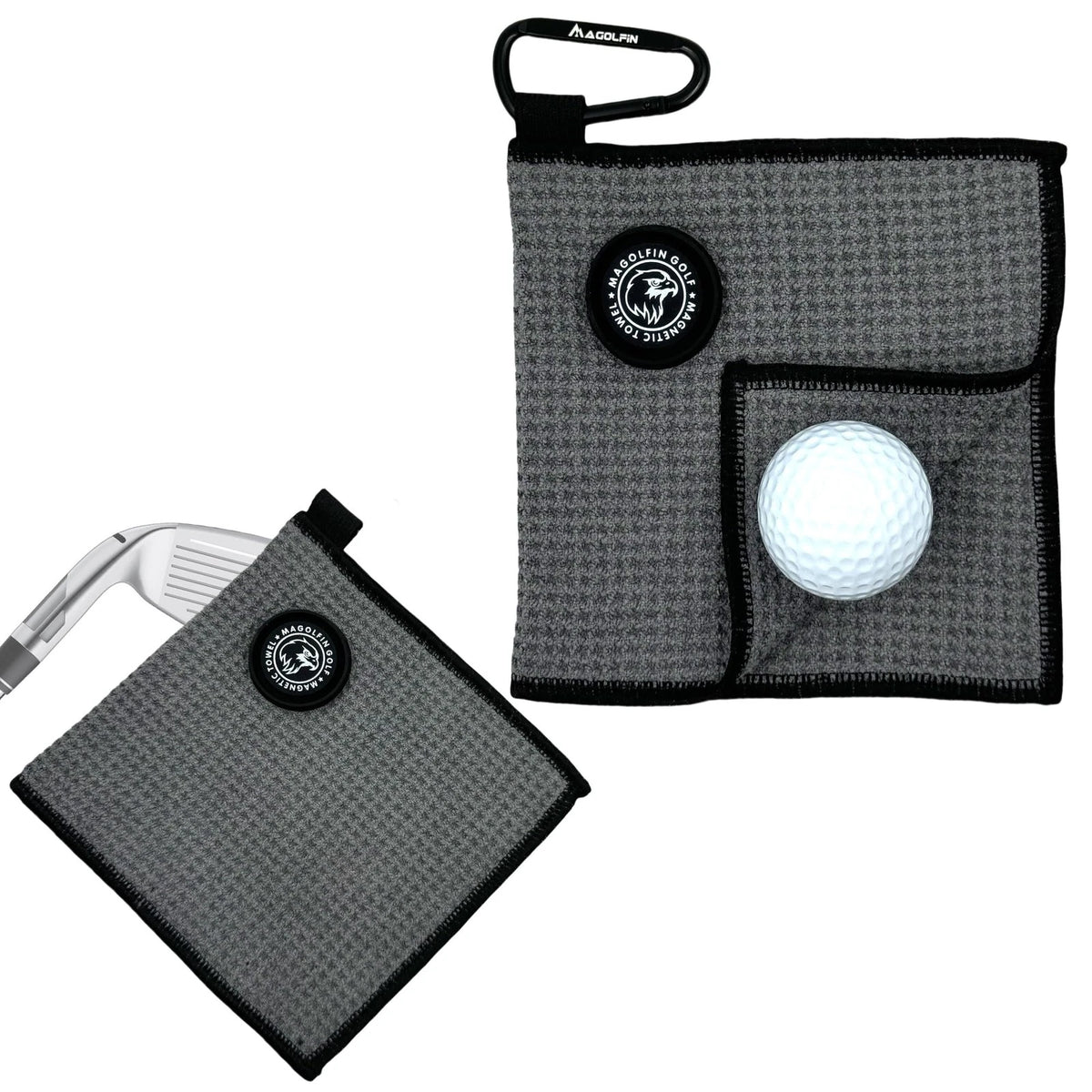 Small Magnetic Golf Towel with Clip for Golf (2010–2023)