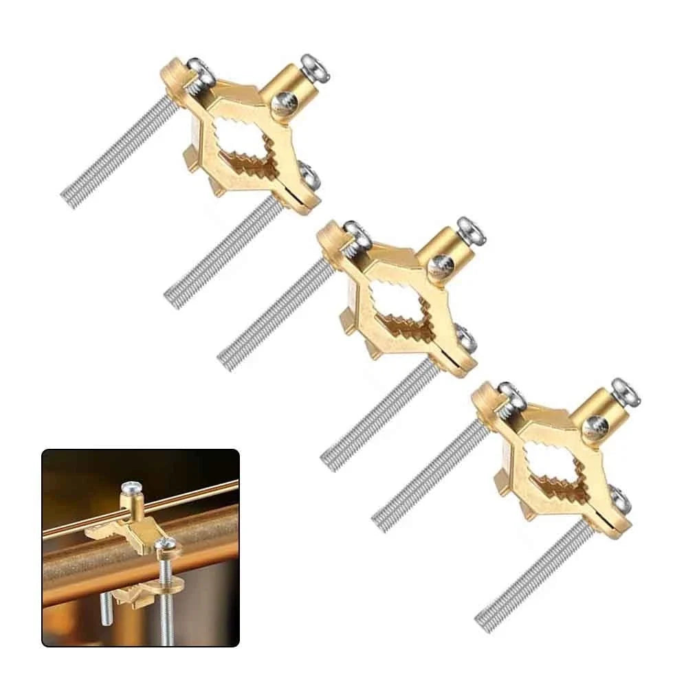 Copper Alloy Ground Clamp Set for Water Pipes and Steel Bonding