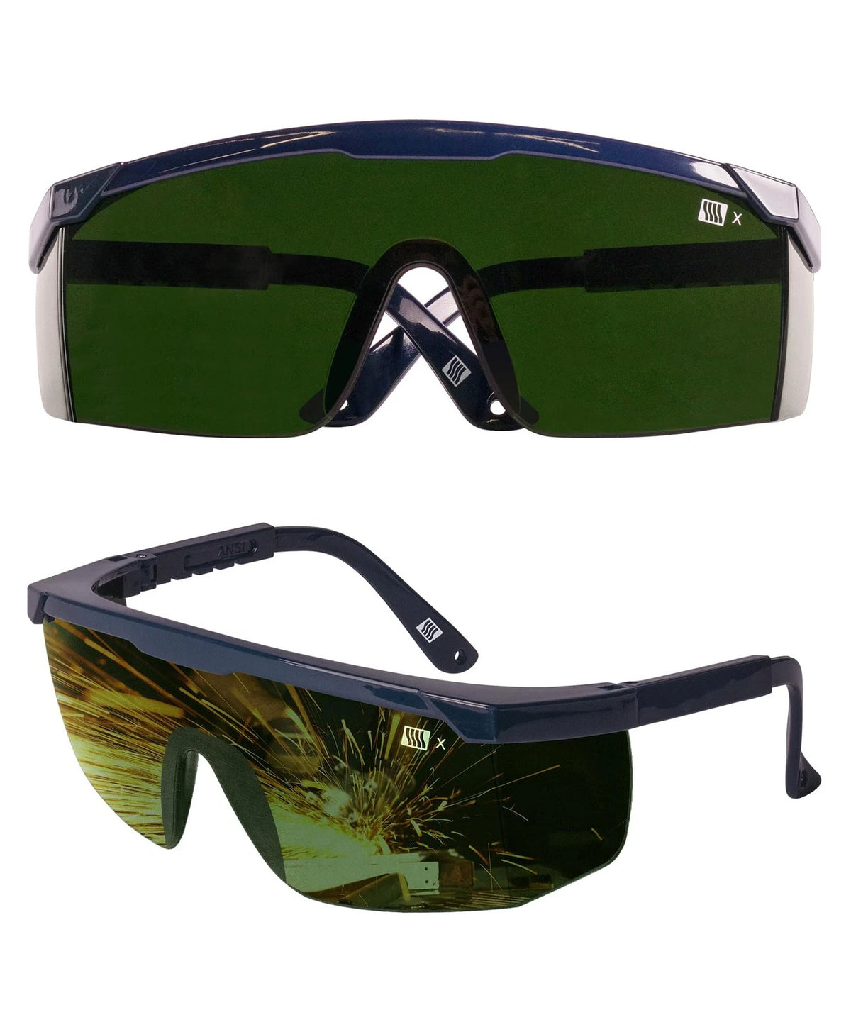 LANON Welding Safety Glasses IR Filter Shade 5.0 Unisize Dark Green