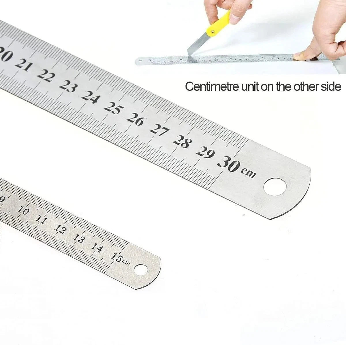 2X Machinist Ruler 15cm Metric Ruler Millimeter Ruler