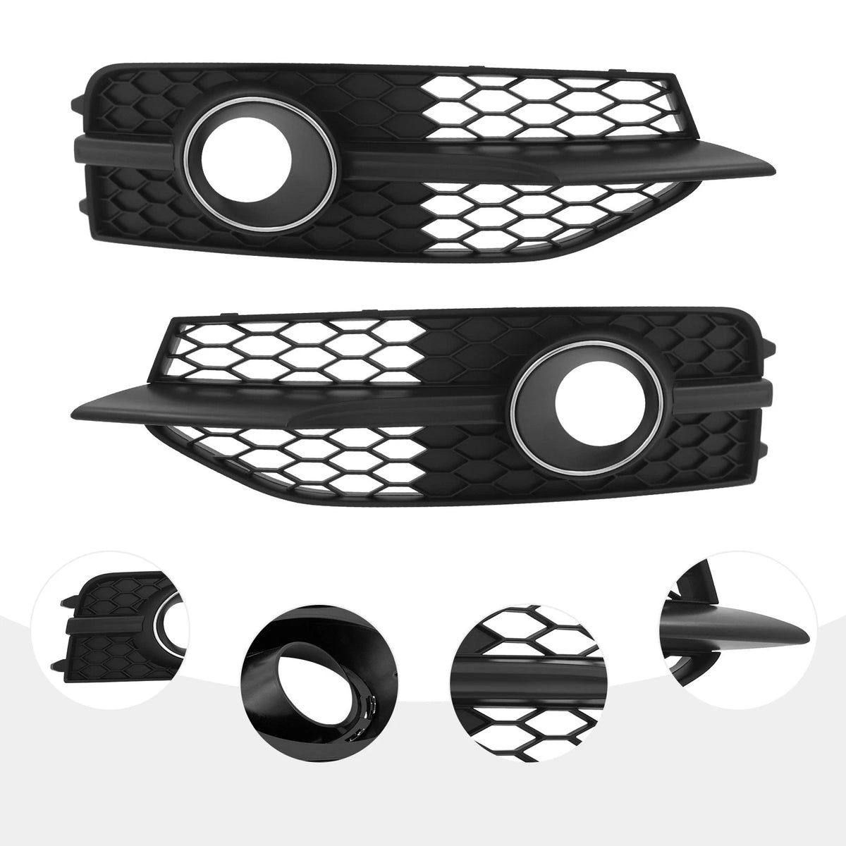Set of 2 Fog Light Cover Frames for Audi A7 S-Line S7 (2012–2015) 4G8807682C9B9, 4G8807681C9B9