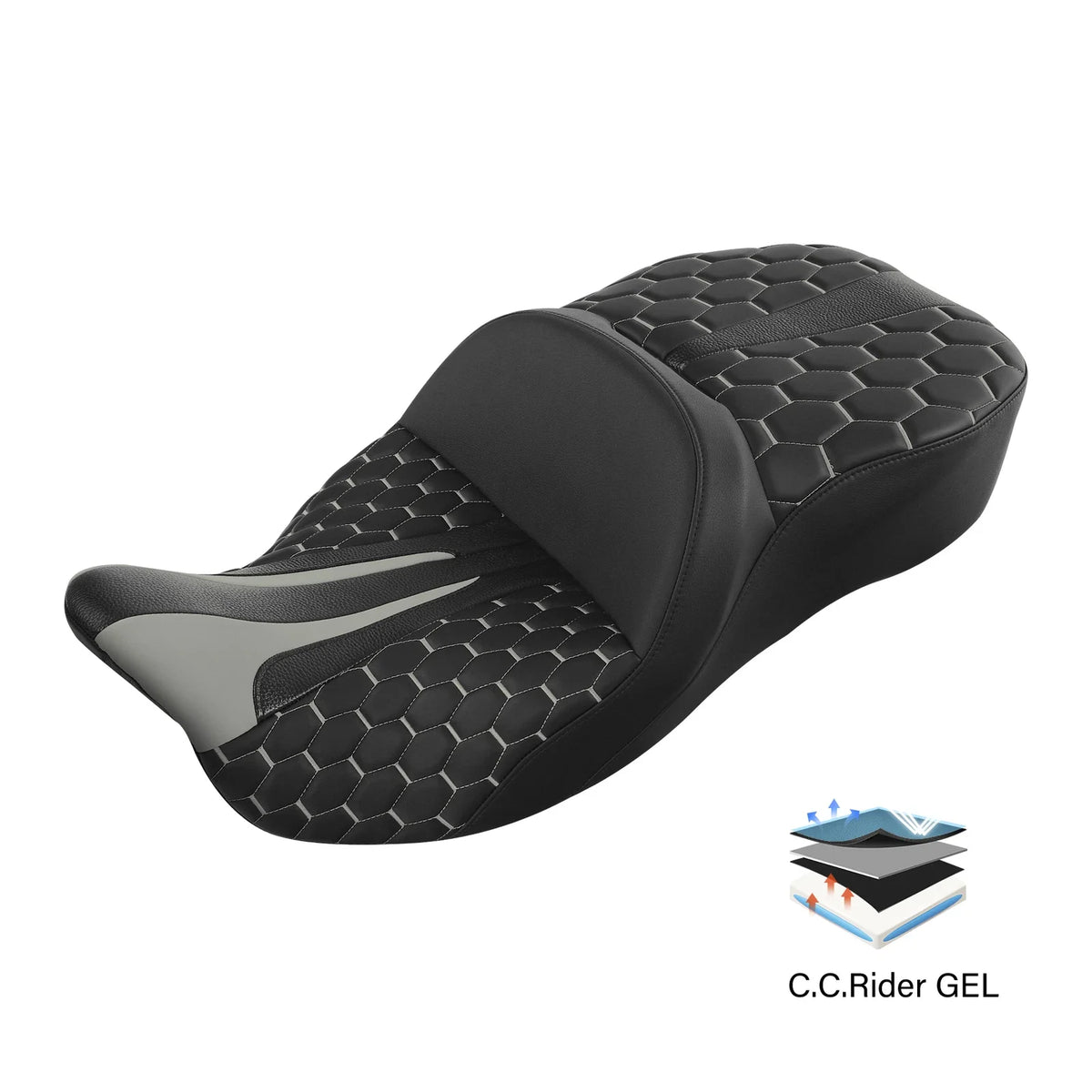 Gel Seat for Harley Electra Street Road Glide King (2009–2023)