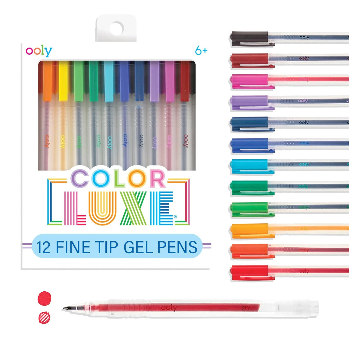 Set of 12 Gel Pens for Coloring
