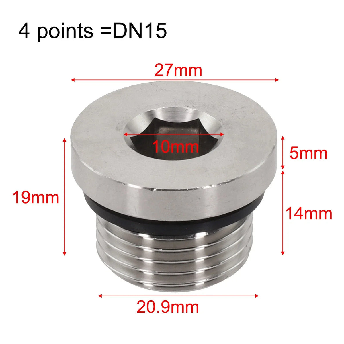 Stainless Steel Oil Drain Bolt and Washer for Polaris ATV/UTV