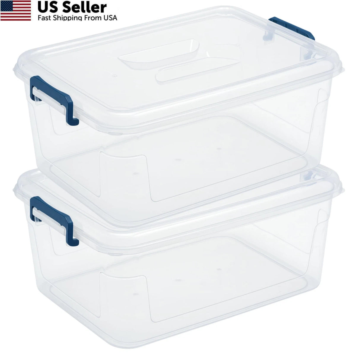 15.75" x 11.25" x 6.75" Clear Plastic Container for Automotive Use