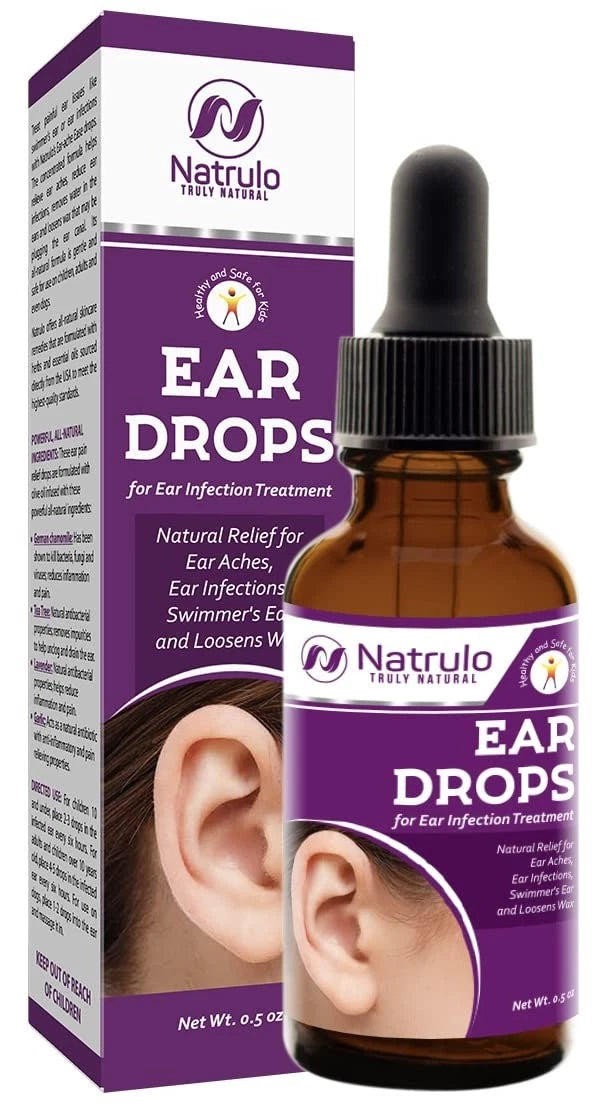 Natural Ear Drops for Infection (Homeopathic) (Pack of 1)