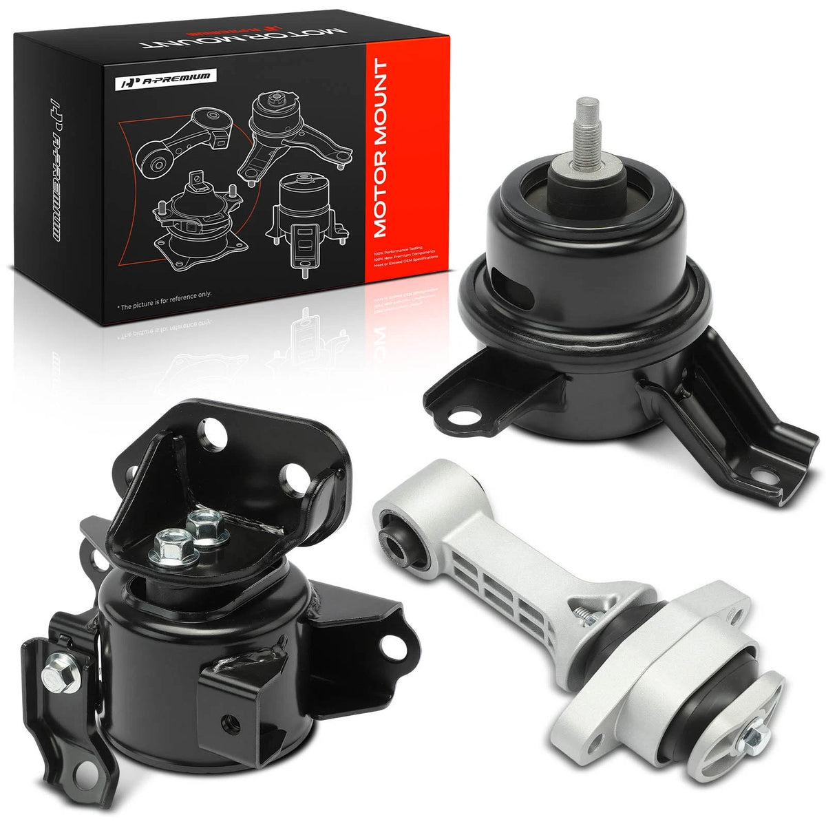 3X Engine Motor & Transmission Mount for Kia Soul (2010–2011) 218102K000, 218102K500, 218102X000