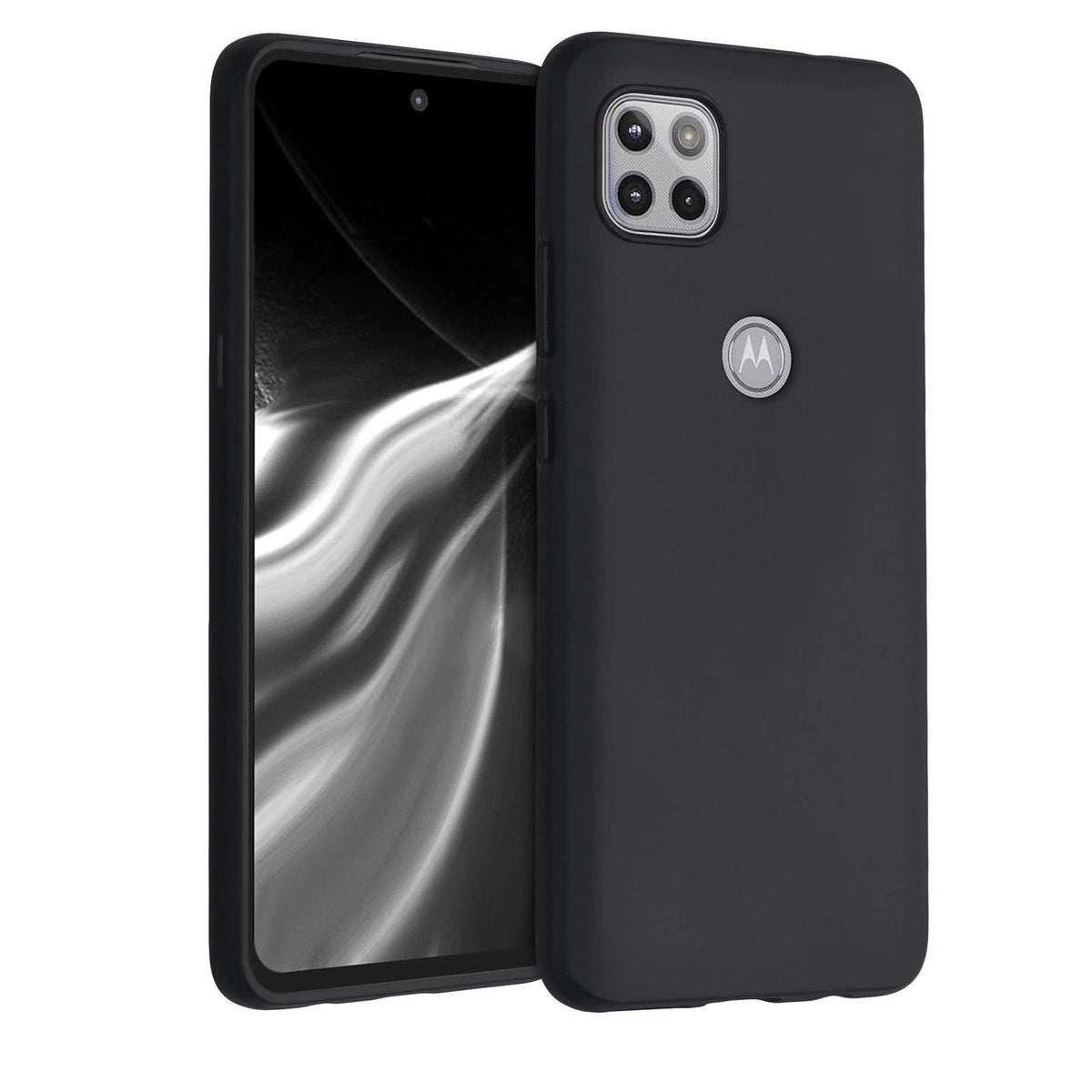 kwmobile case for Motorola One 5G Ace (2020) - Soft black matte