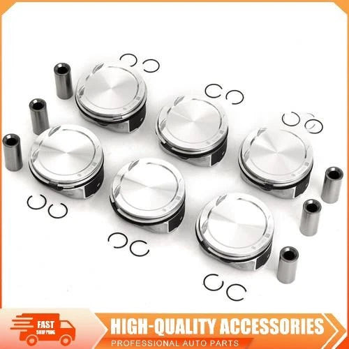 6PCS Engine Pistons Set STD for Volvo S80 V70 XC60 XC70 XC90 (2000–2016) 30750275