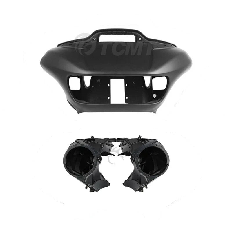 Matte Black Inner Outer Fairing Speaker Covers for Harley Road Glide (2015–2023)