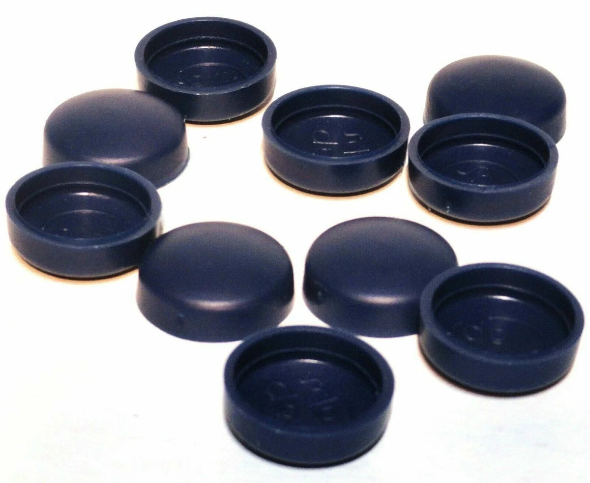 Set of 10 Screw Head Covers for #10 #12 M5 Flat Back (12-151)