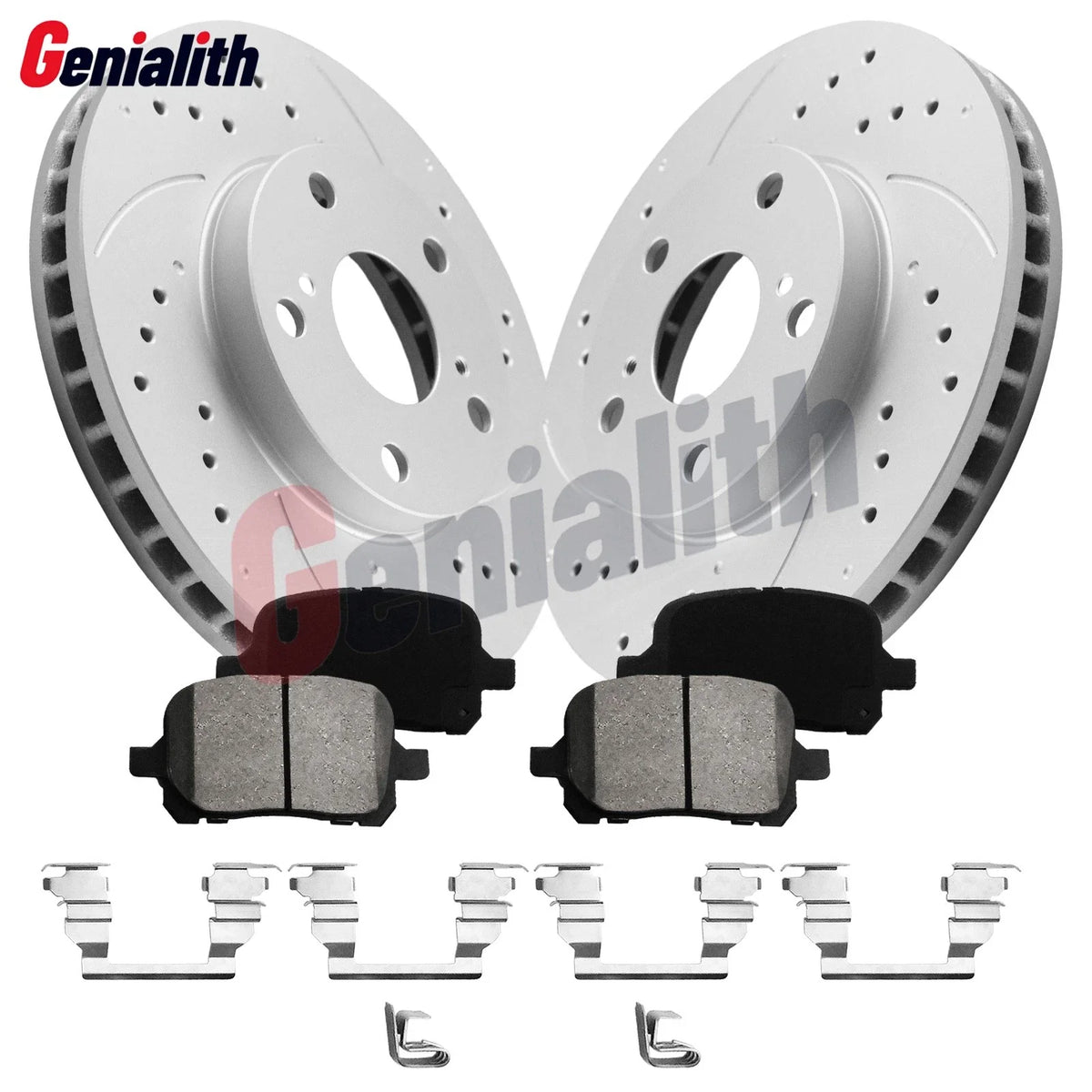 10.8in Front Disc Rotors + Ceramic Brake Pads Kit for Toyota Avalon (2000–2004)