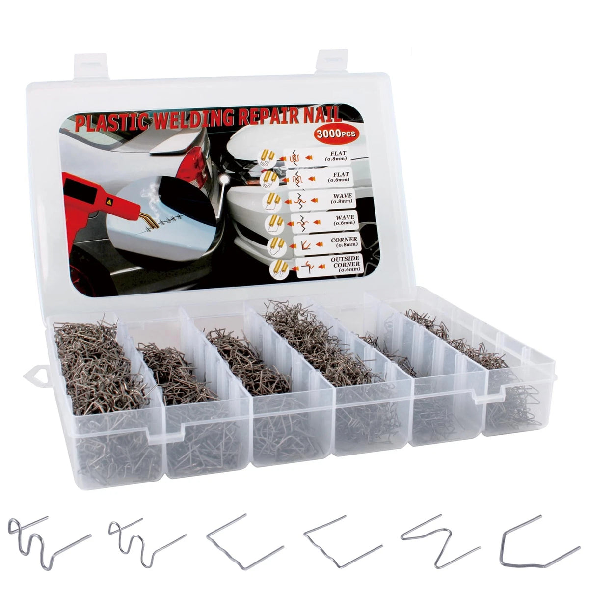 3000PCS Plastic Bumper Repair Kit for Automotive (Universal)
