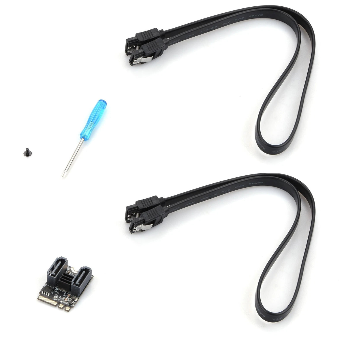 M.2 to SATA 3.0 Expansion Card for WiFi M.2 (A+E Key) Adapter