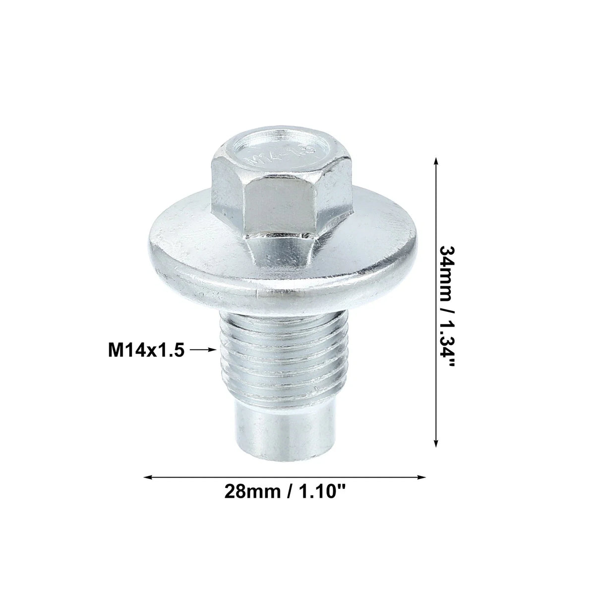 2 Pcs M14x1.5 Steel Engine Oil Drain Plug for Mercedes-Benz