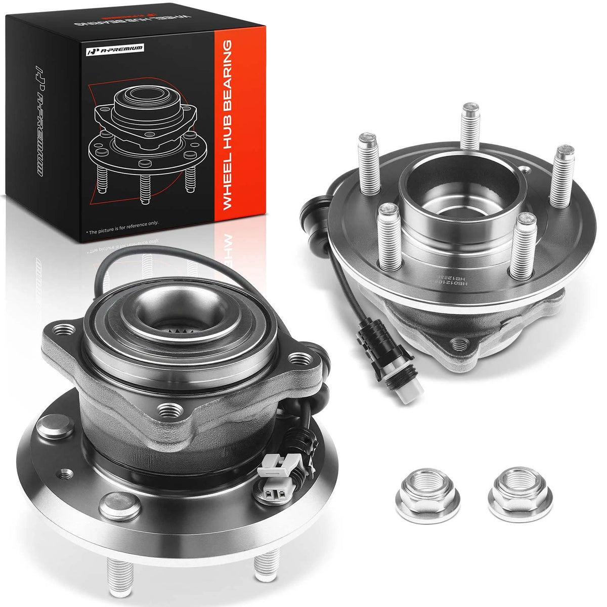 2X Rear Wheel Hub & Bearing Assembly with ABS for Chevy Equinox (2007–2009) VKBA7439, 512358