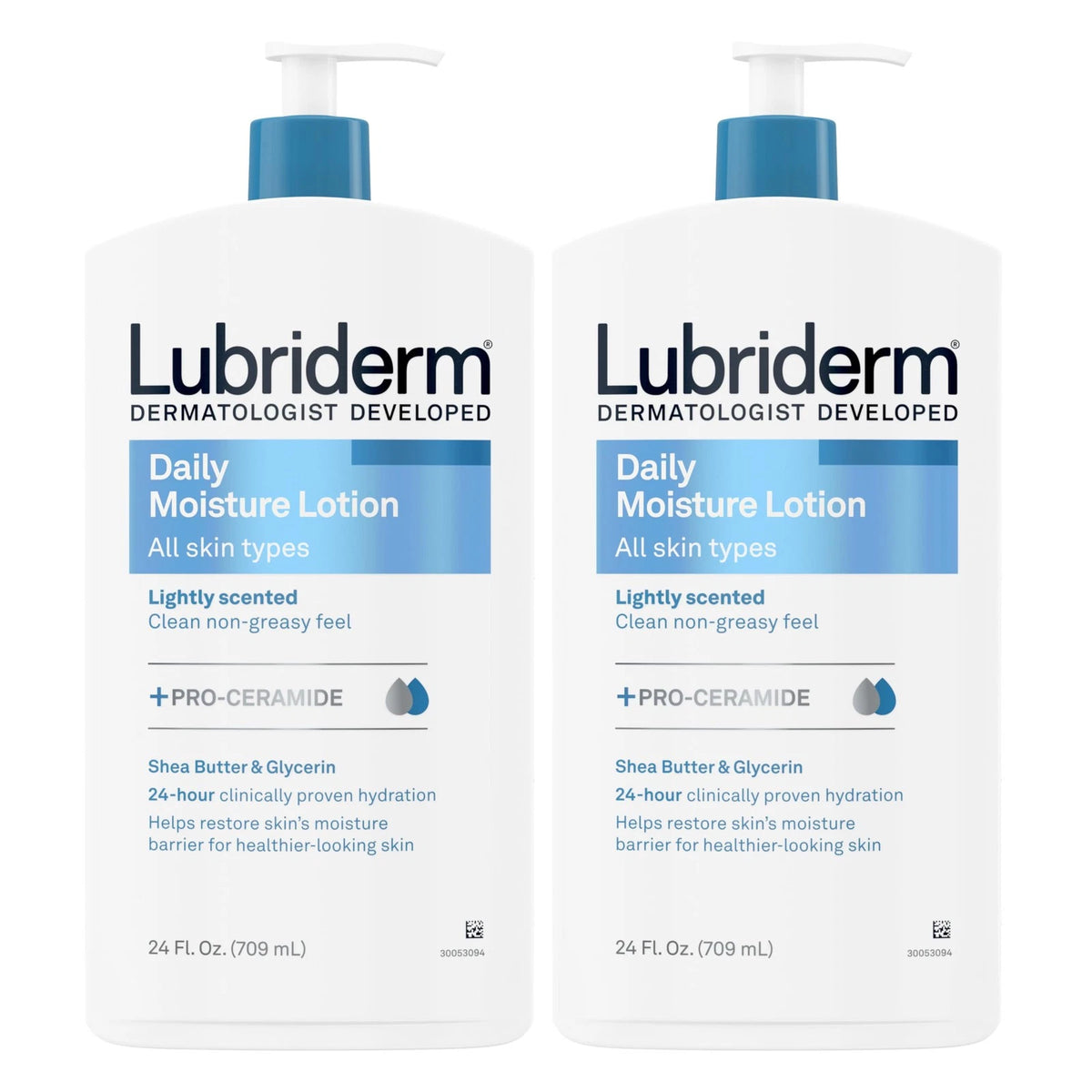 Pack of 2 Lubriderm Daily Moisture Lotion with Pro-Ceramide 24 Fl Oz