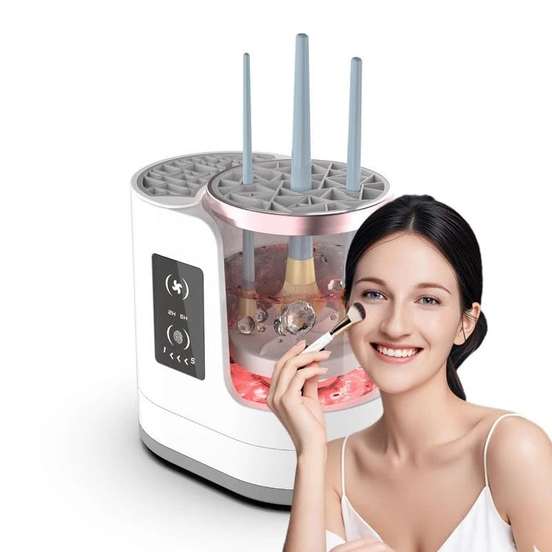 3X Electric Makeup Brush Cleaner Machine with Dryer Holder