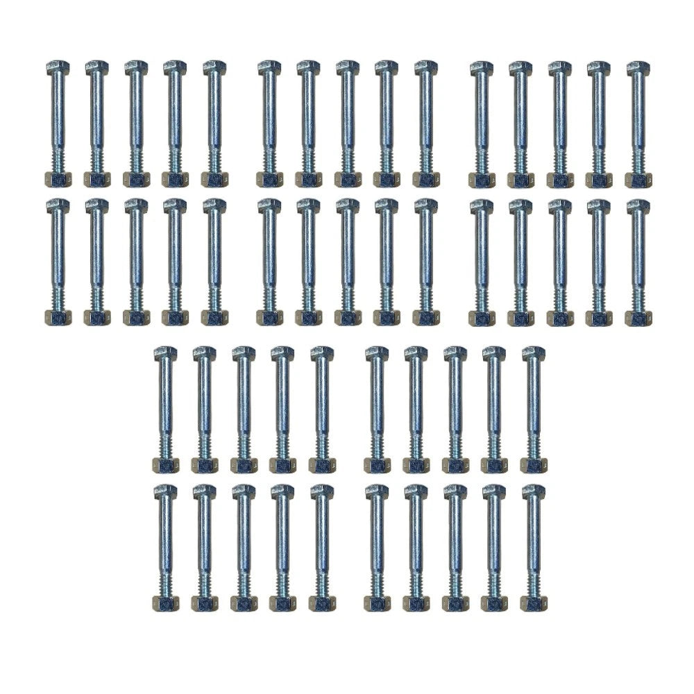 Set of 50 Shear Pins & Lock Nuts for John Deere 524D 724D 826D 1332DDE