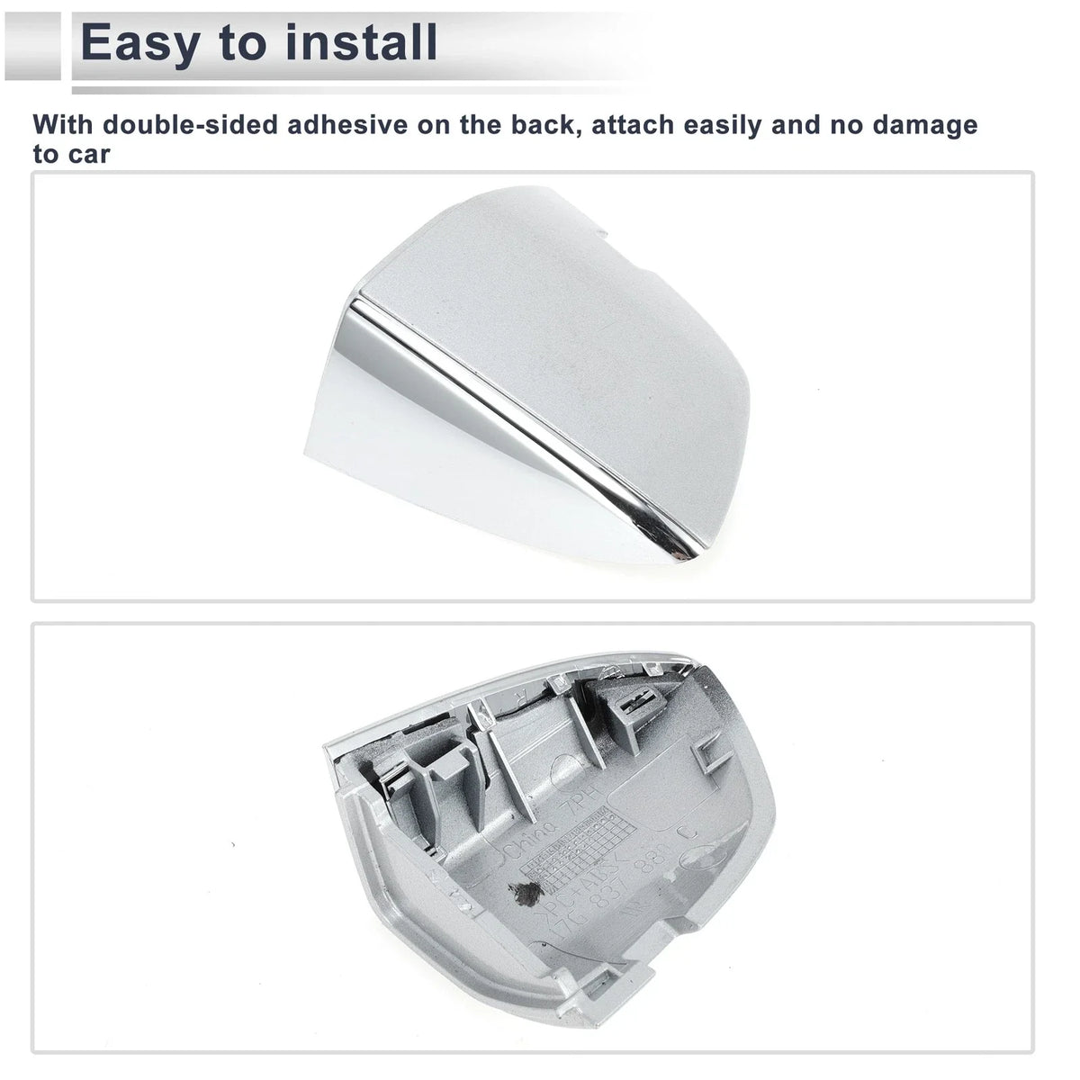 Front Right Door Handle Lock Cylinder Covers for Volkswagen Sagitta