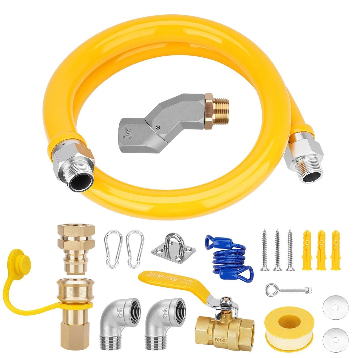 3/4" Gas Hose Connector Kit for Kitchen (1675KIT48)