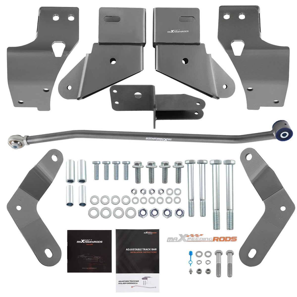 Track Bar Control Arm Drop Bracket Kit for Jeep Cherokee XJ (1984–2001) - I2JMWB