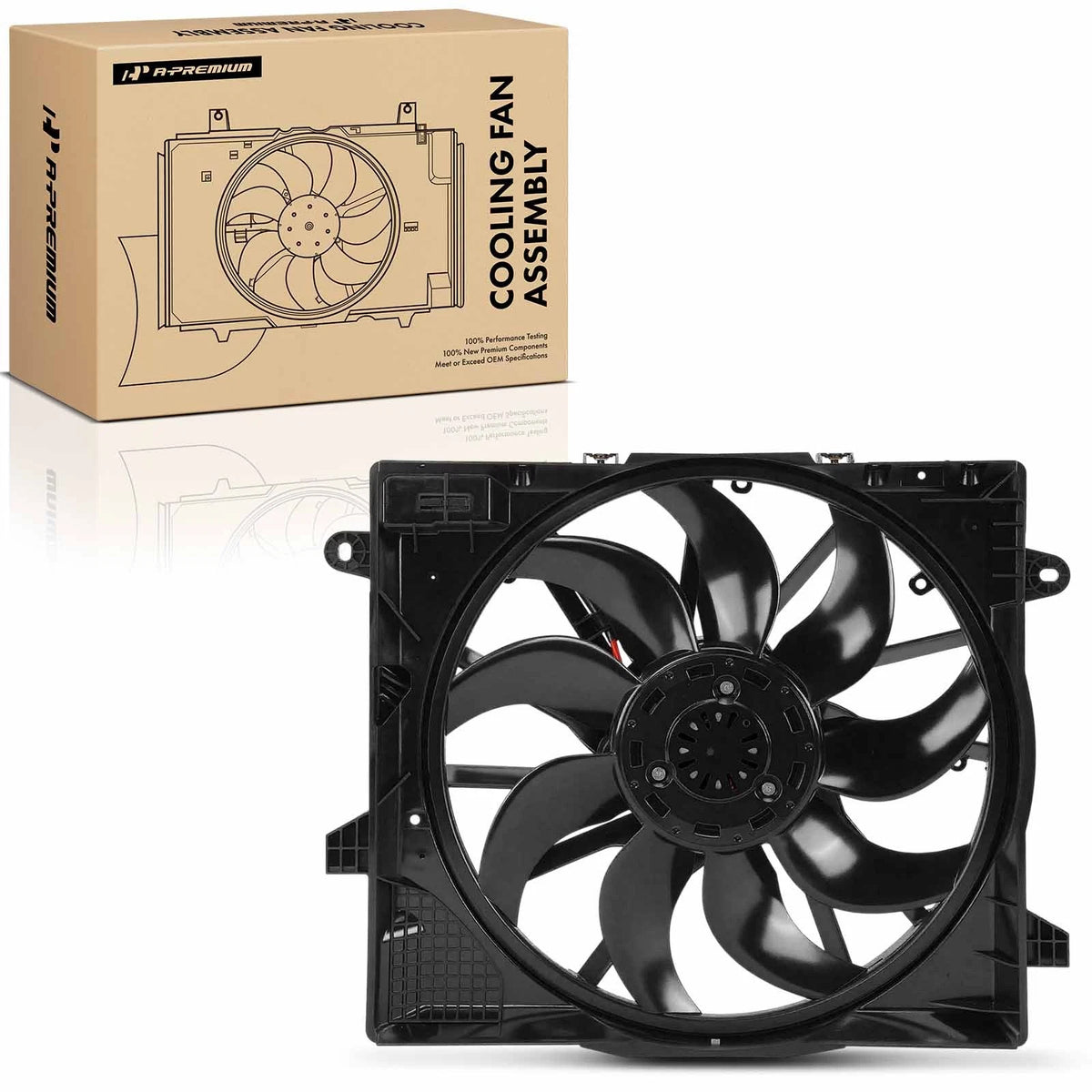 Cooling Fan Assembly for Jeep Wrangler (2021–2024) 68340962AC, CH3115207