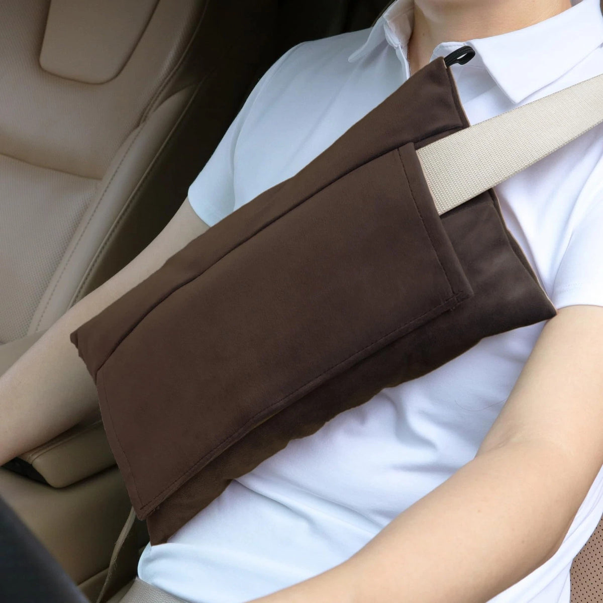 Soft Seatbelt Pillow for PostSurgery Recovery (Mastectomy, Heart Surgery)