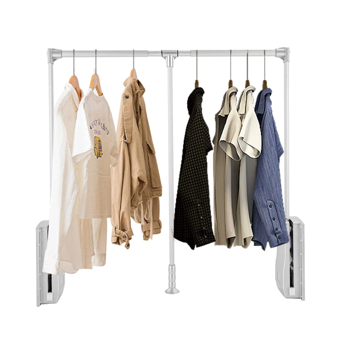 Adjustable Closet Rod for Closet Mounting (35-47 Inch)