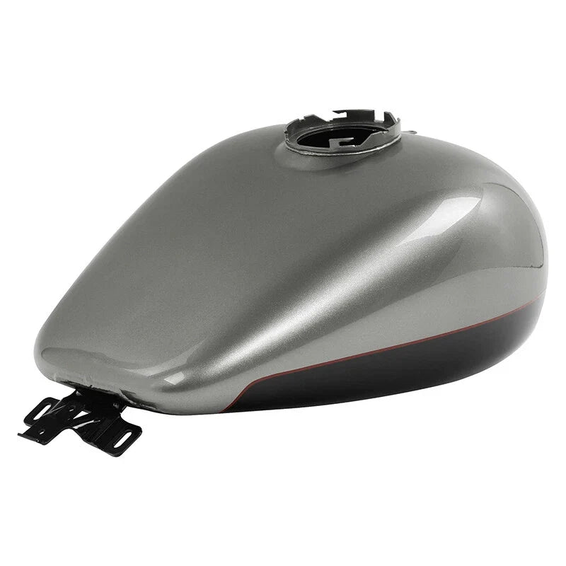 6 Gallon Fuel Gas Tank for Harley Road Glide (2008–2024) Billet Silver/Vivid Black