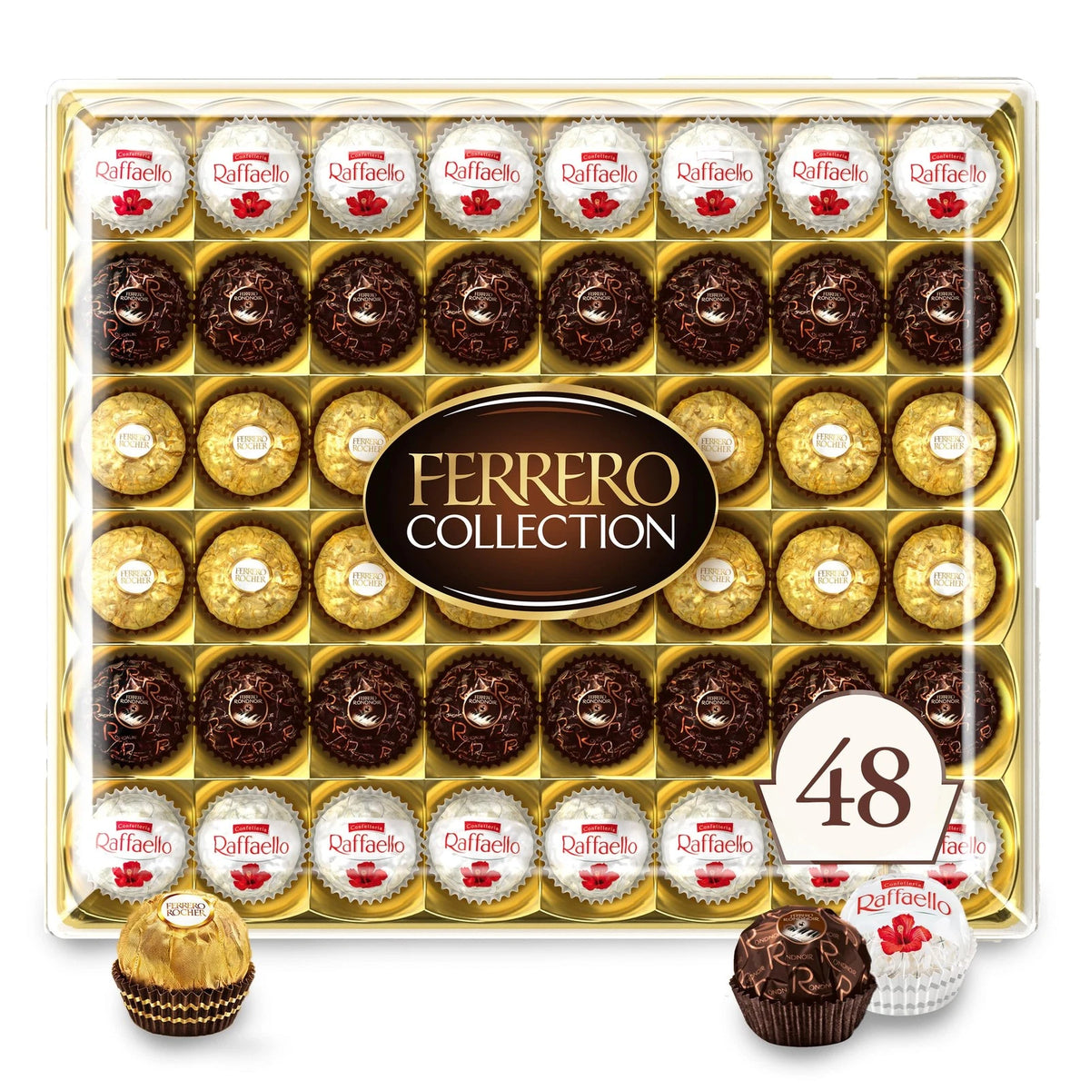 Set of 48 Assorted Confections for Ferrero Collection (Gourmet Gift Box)