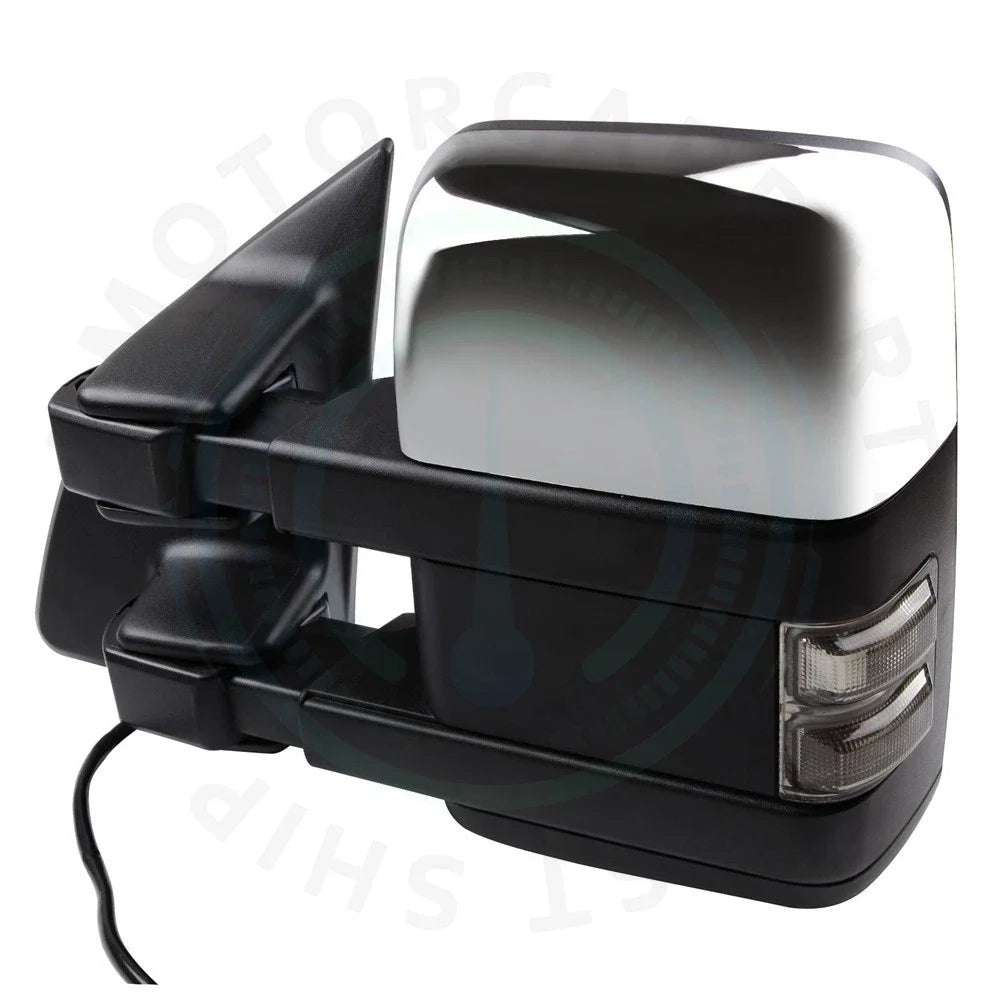Front Heated Puddle Light Signal Tow Mirrors for Ford F250-F550 (2003–2007)