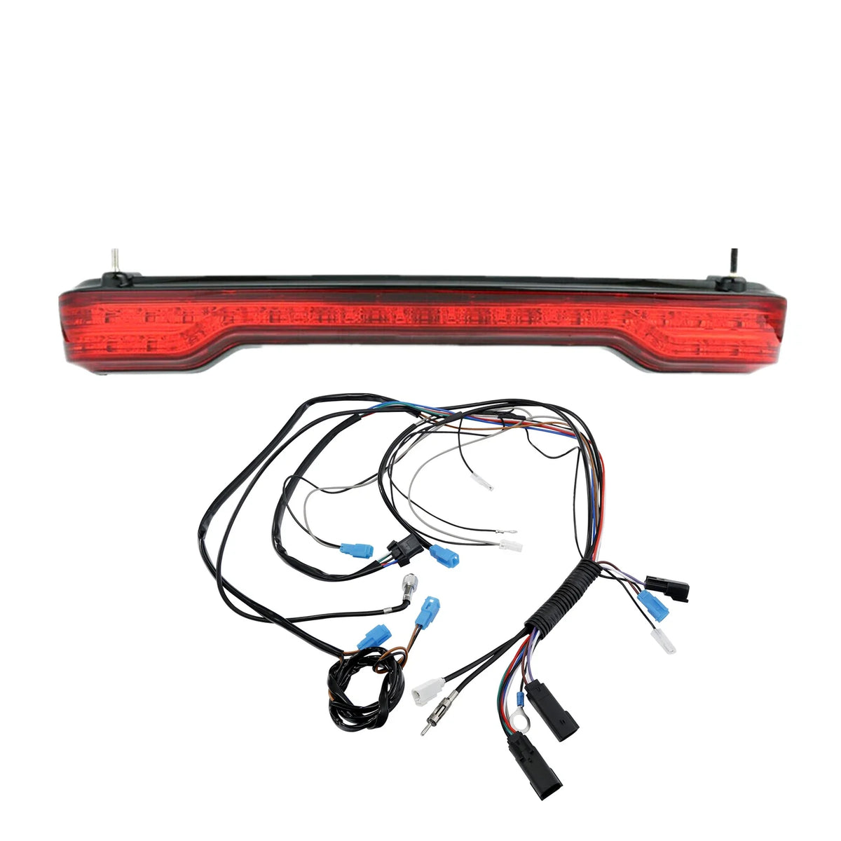 King LED Brake Turn Tail Light & Wiring Harness for Harley Street Glide (2014–Up)