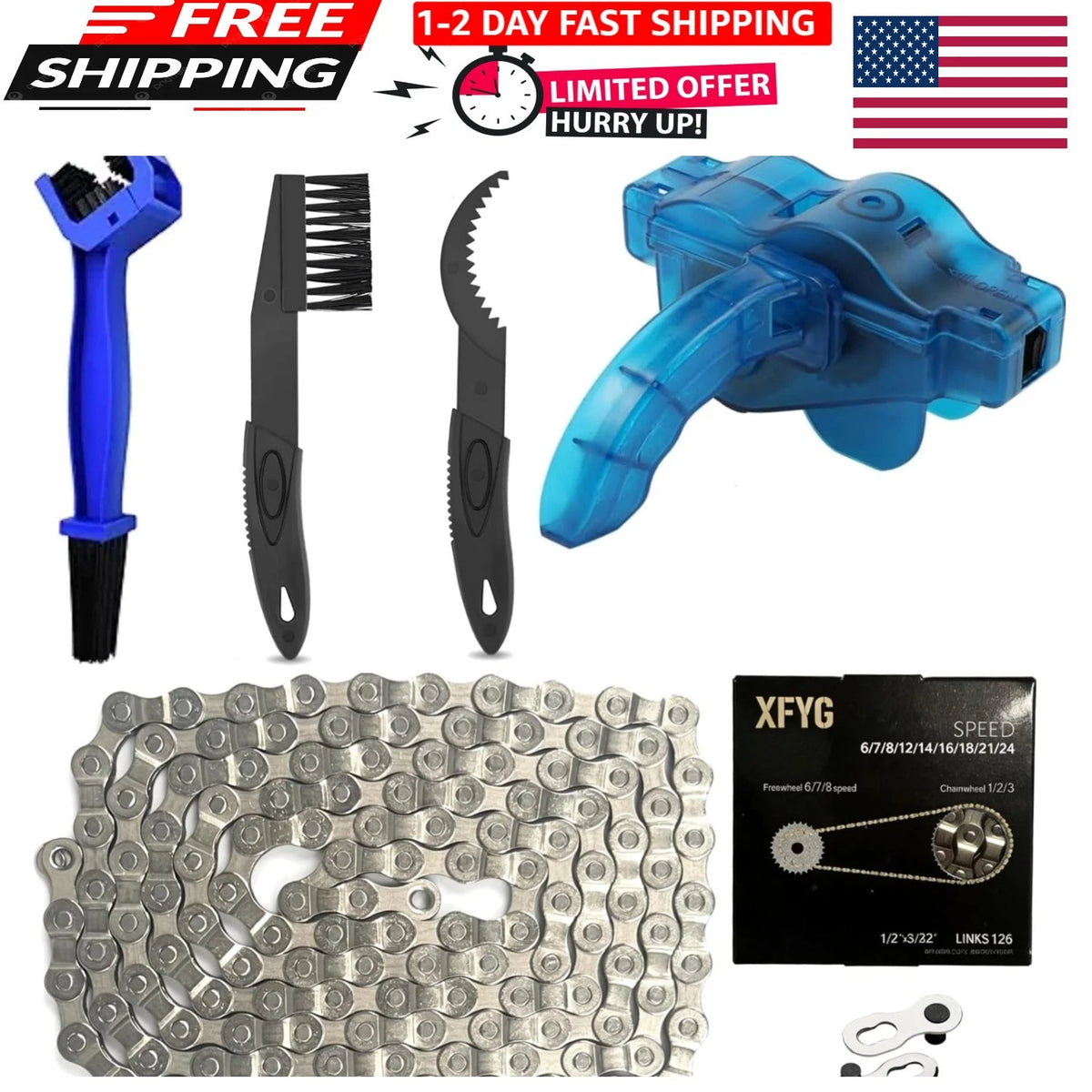 Bike Chain Cleaning Kit for Motorcycles (2010–2023)