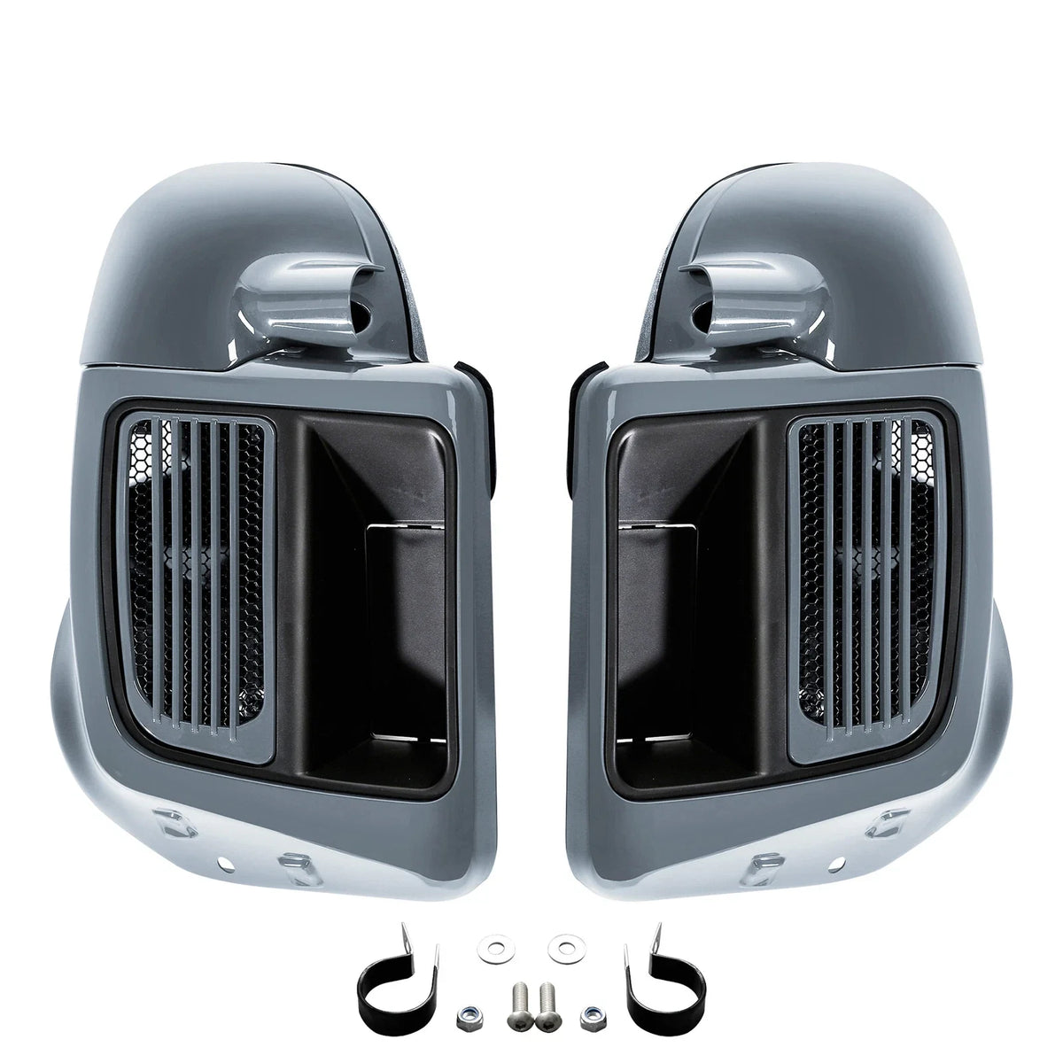 Lower Vented Fairings for Harley Touring Models (2014–2025) Gunship Gray